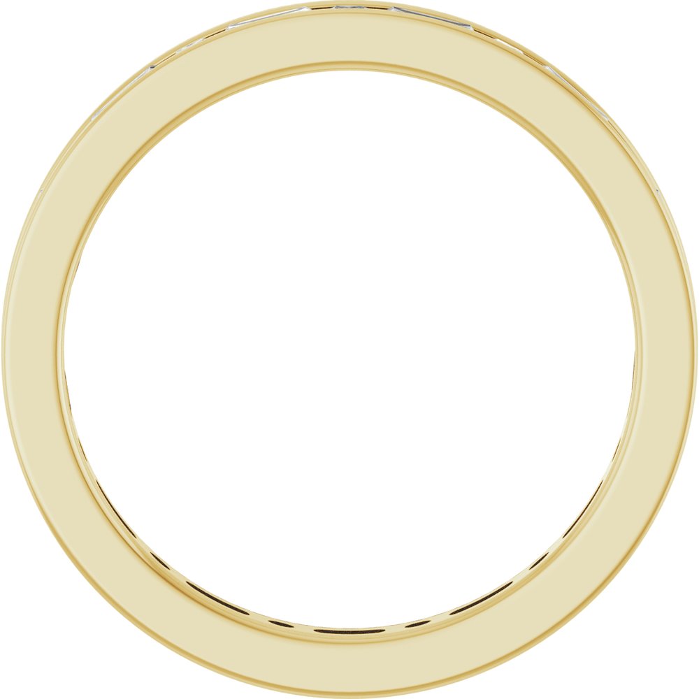 14k White Gold 0.90ctw Diamond Channel Set Band