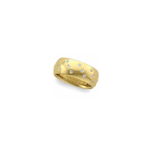 14K Yellow Gypsy-Set Eternity Band Sizes 5-8