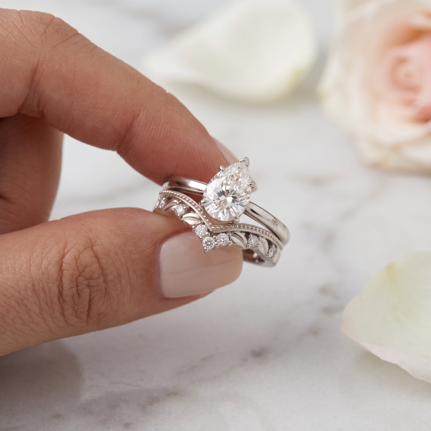 14K Gold .08 CTW Lab-Grown Diamond Contour Band