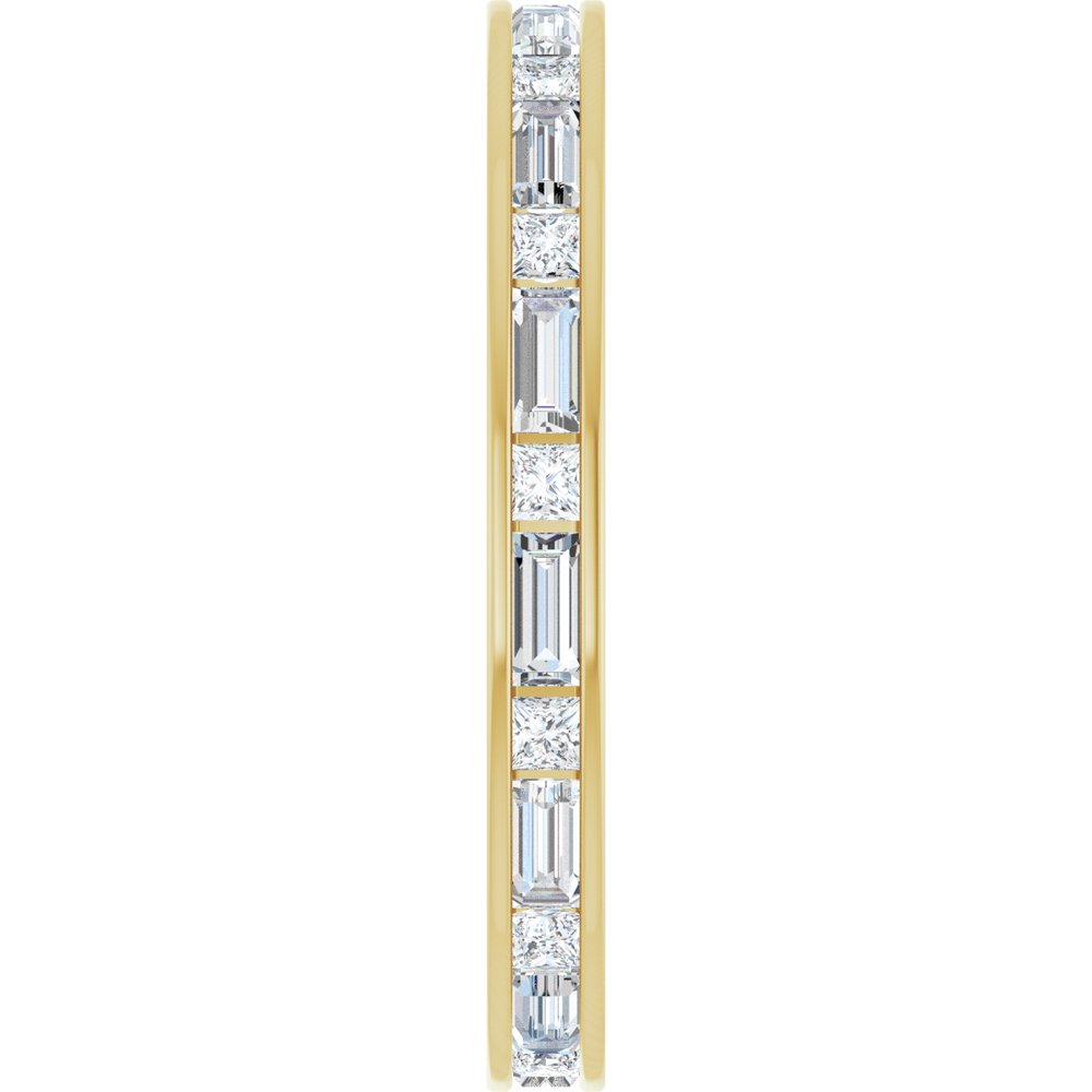14k White Gold 0.90ctw Diamond Channel Set Band