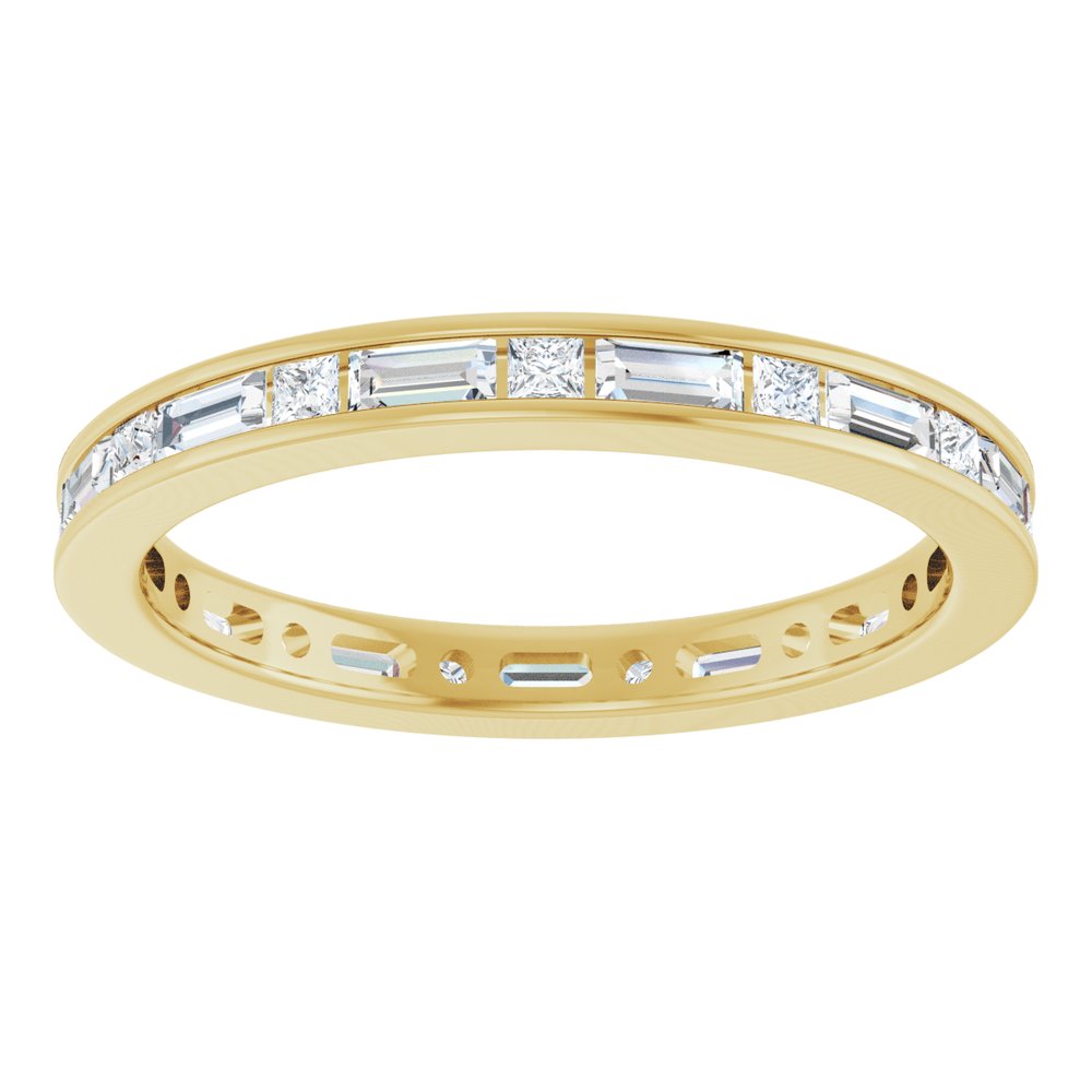 14k White Gold 0.90ctw Diamond Channel Set Band
