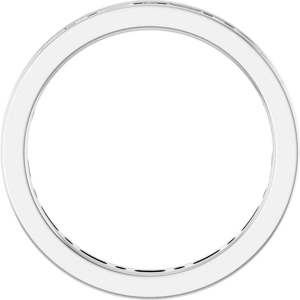 14k White Gold 0.90ctw Diamond Channel Set Band