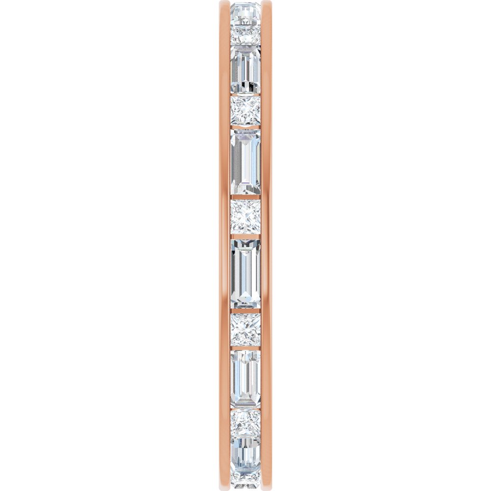 14k White Gold 0.90ctw Diamond Channel Set Band