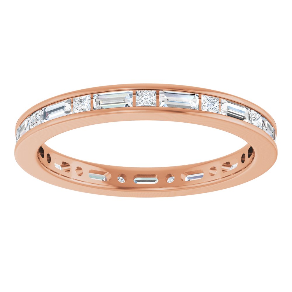 14k White Gold 0.90ctw Diamond Channel Set Band