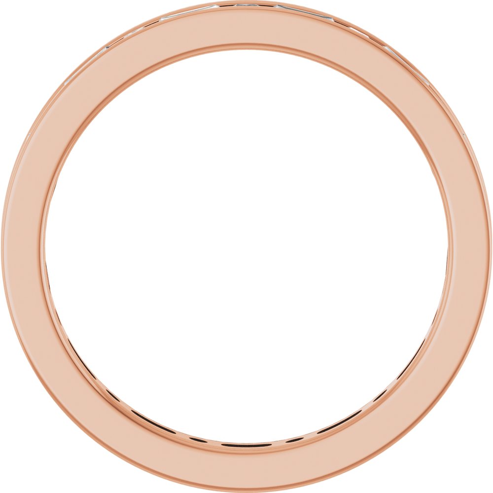 14k White Gold 0.90ctw Diamond Channel Set Band