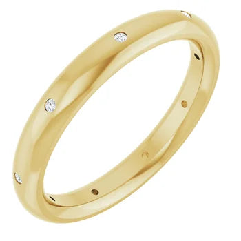 10K Gold 1 mm Round Band