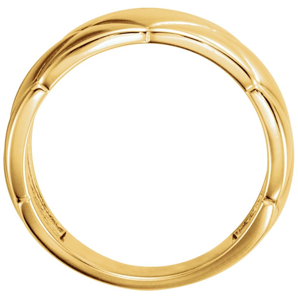 14K Gold (Yellow, Rose, White) Quilted Ring