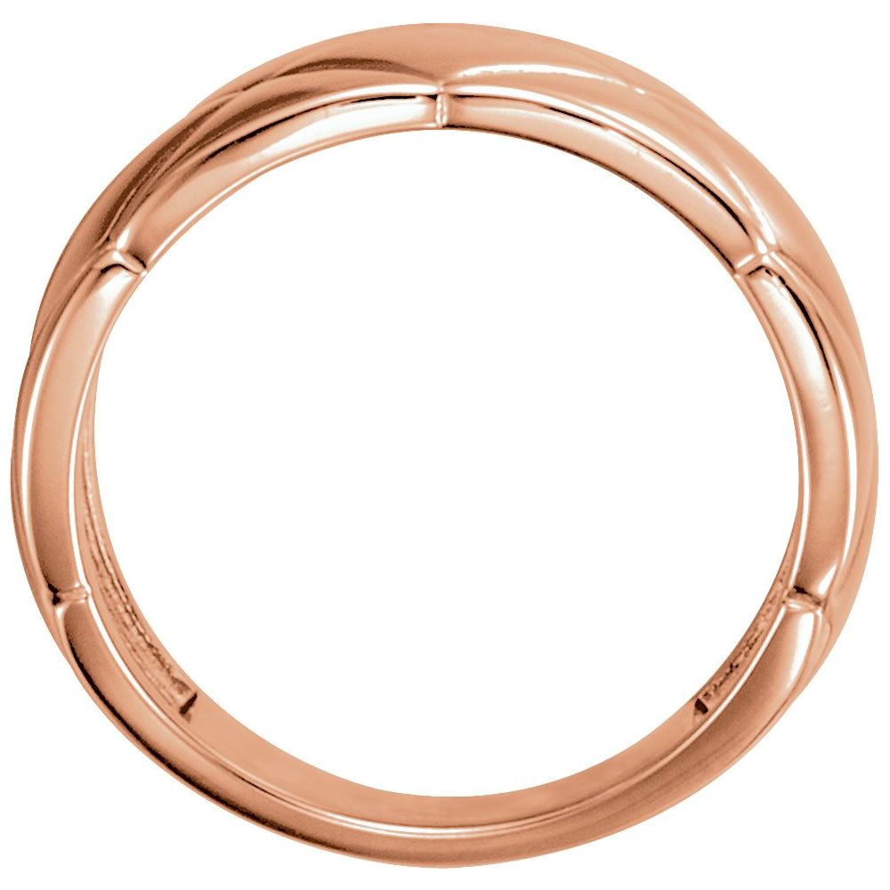 14K Gold (Yellow, Rose, White) Quilted Ring