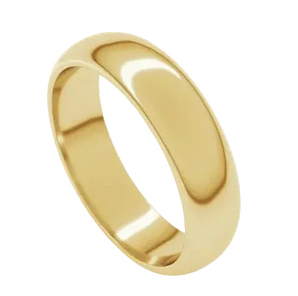 14k Yellow Gold 5mm Classic Wedding Band