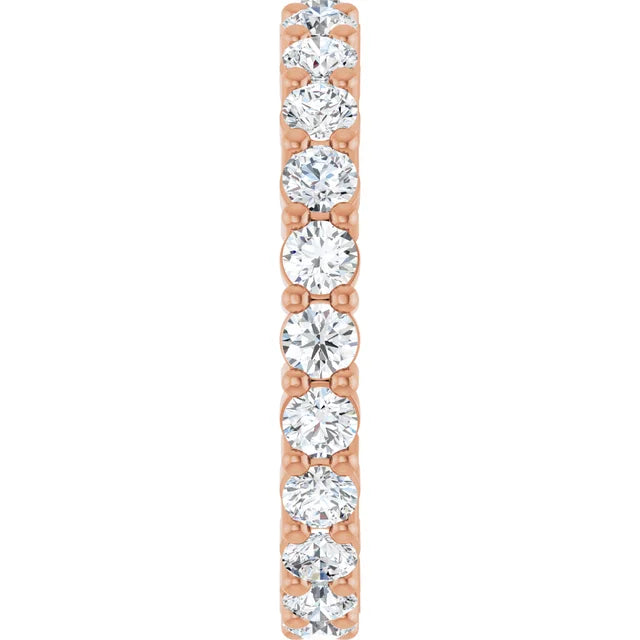 14k White Gold 1.40ctw Lab Diamond 2.5mm Eternity Band