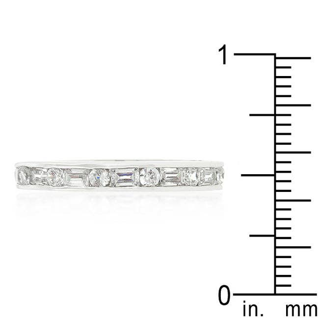 14k White Gold 0.90ctw Diamond Channel Set Band