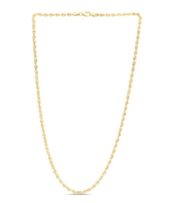 14k Gold Silk Rope Chain 3mm 18"-24"