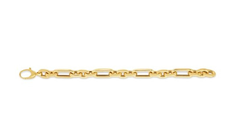 14k Gold Trombone Link Chain 18"