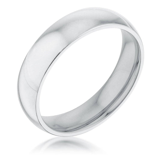14k White Gold 5mm Classic Wedding Band