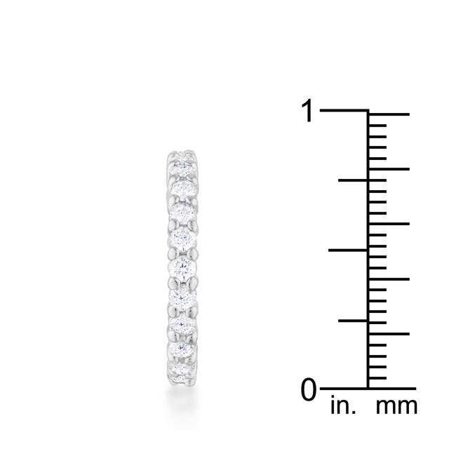 14k White Gold 1.40ctw Lab Diamond 2.5mm Eternity Band