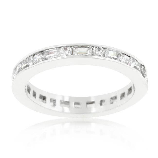 14k White Gold 0.90ctw Diamond Channel Set Band